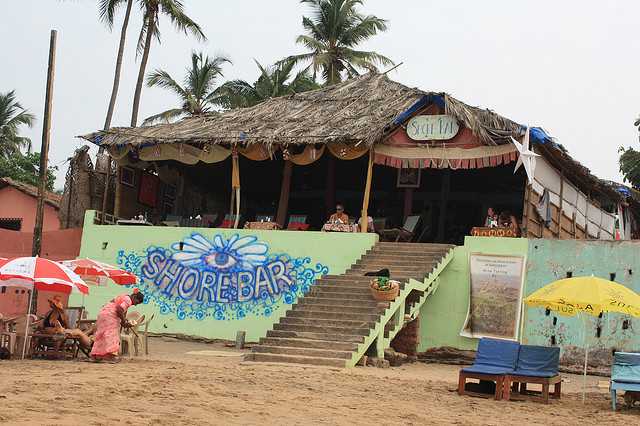 Shore's Bar at Anjuna Beach, Nightlife in Goa
