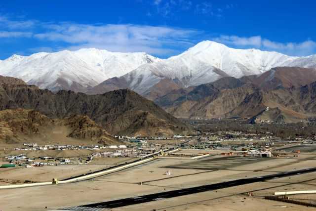 Leh Airport, Ladakh in winter
