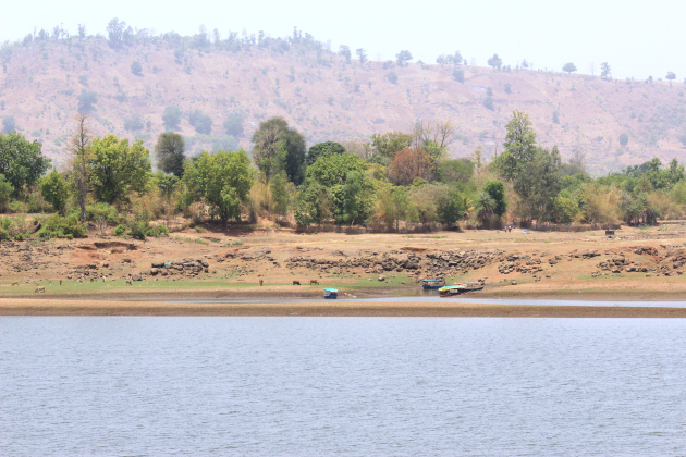 The land looks inviting from the water