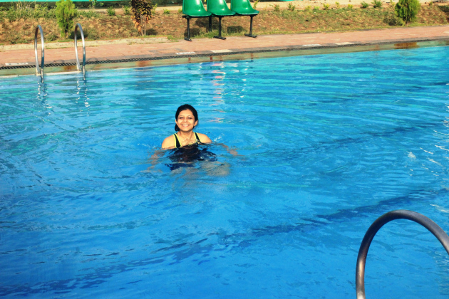 There’s nothing like a relaxing swim to end a power-packed trip!