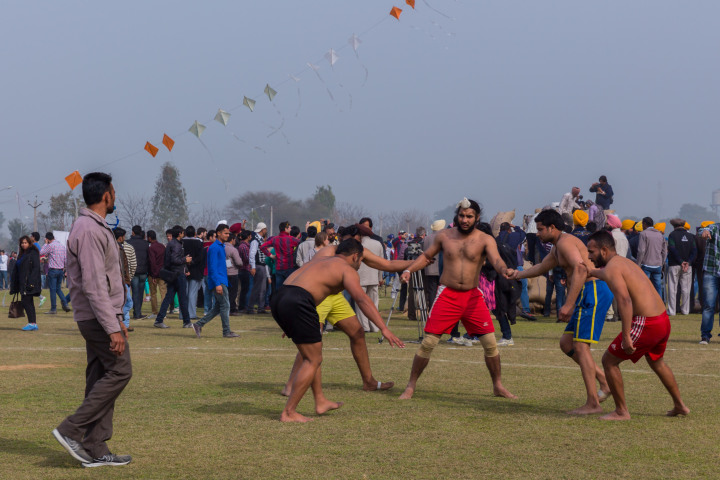 Kabaddi match in progress