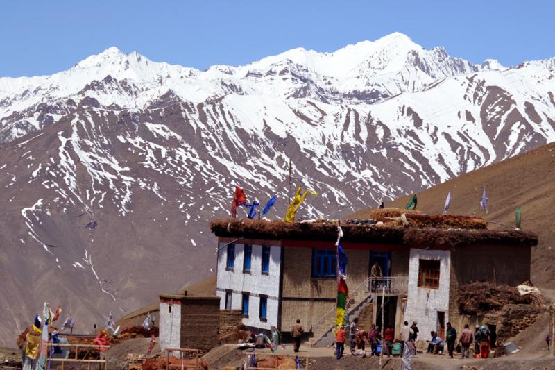 The Langza village temple