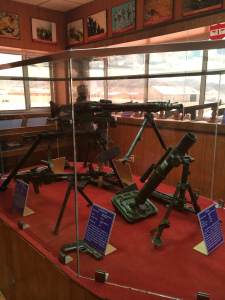 Arms and ammunitions on display