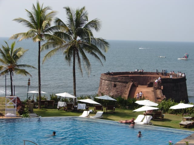 Taj Hotel near Sinquerium Beach in Goa: best beaches