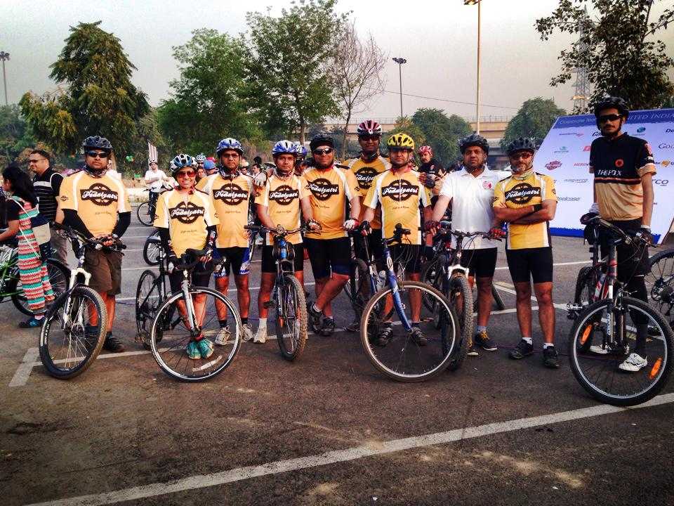 Pedal Yatri members in Gurgaon: Mountain biking in India