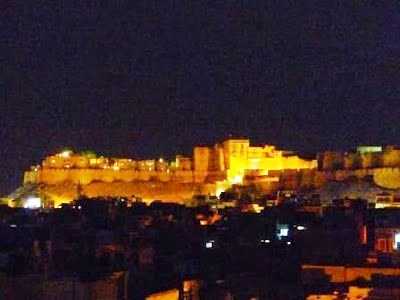 The Golden Fort in night