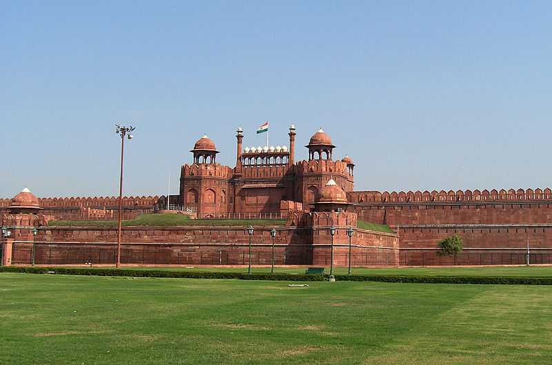 Red Fort with the Indian Flag