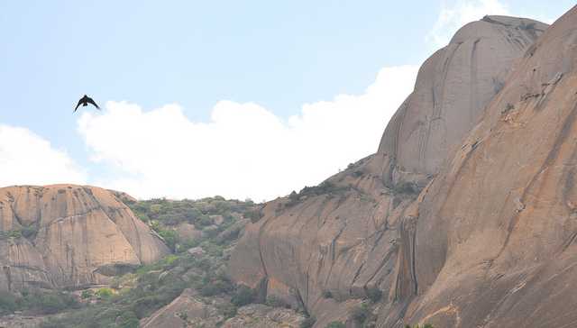 Savandurga, trekking spot for monsson near Bangalore