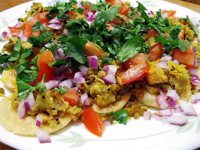 Tikki Puri, street food in bangalore