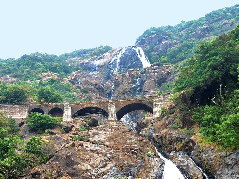 Dudhsagar Falls train view