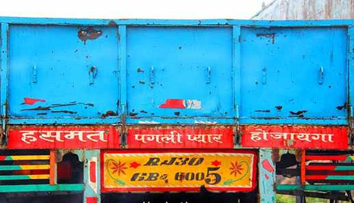 funny slogans indian truck 