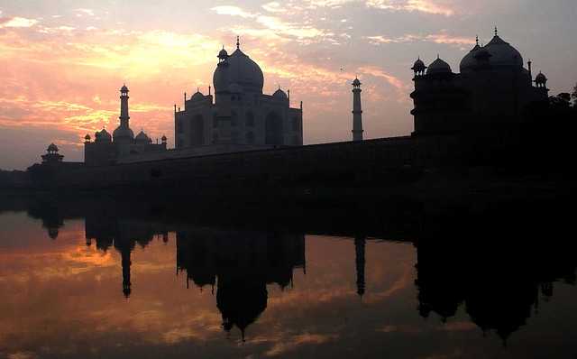 Sunrise at the Taj Mahal