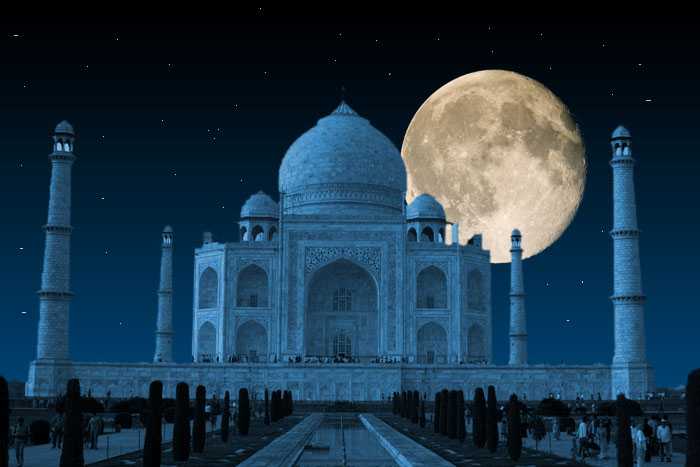 The Taj Mahal at Night  