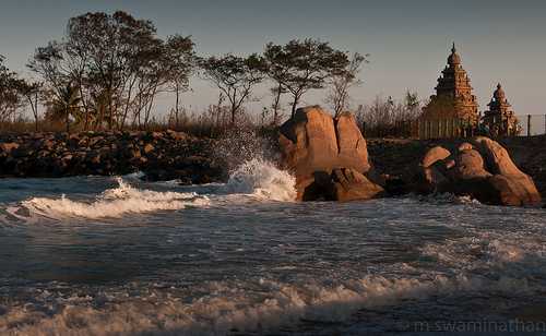 Shore temple, Surfing in India