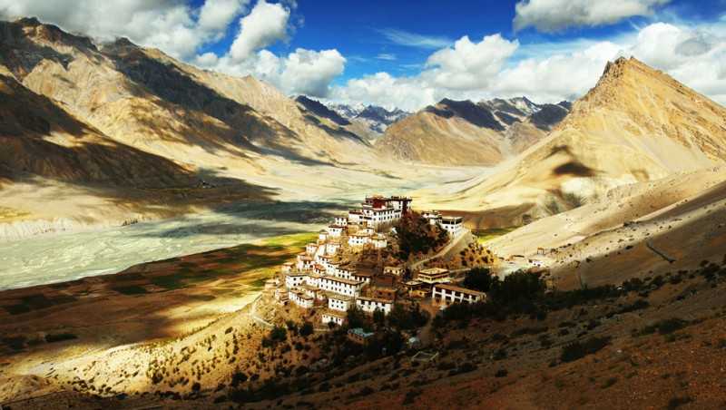 Ki-Gompa Monastery, Coldest Places in Inda