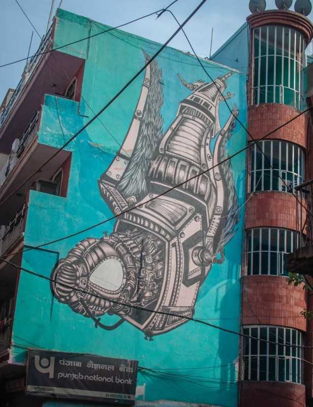 Shahpur Jat Graffiti Trail in Delhi