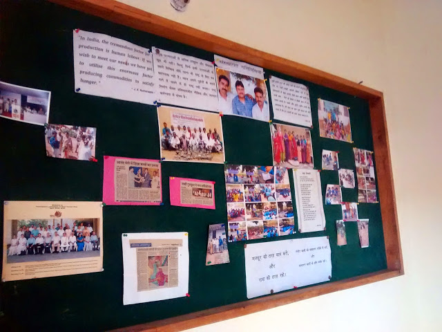 A little bulletin board at Saathi's office