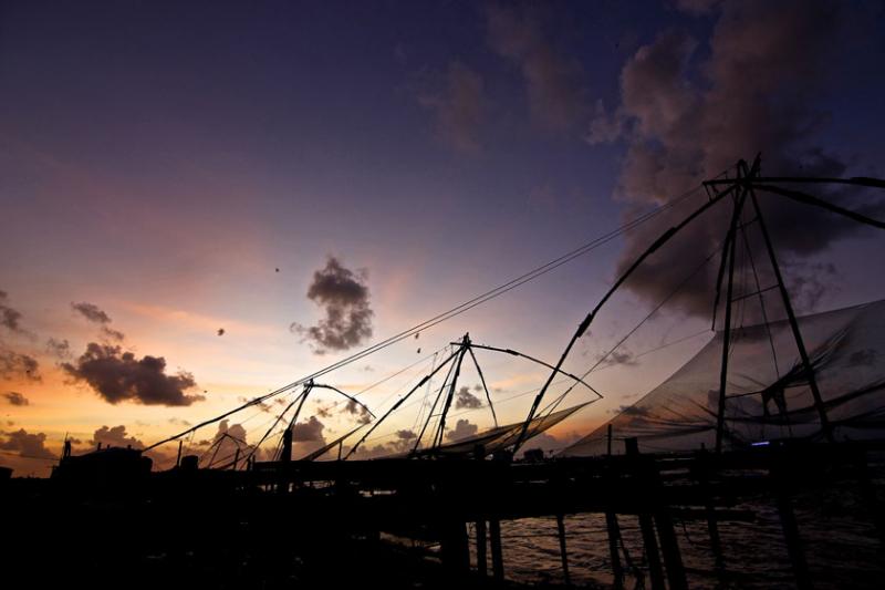 September 13th: The chinese nets of Fort Kochi