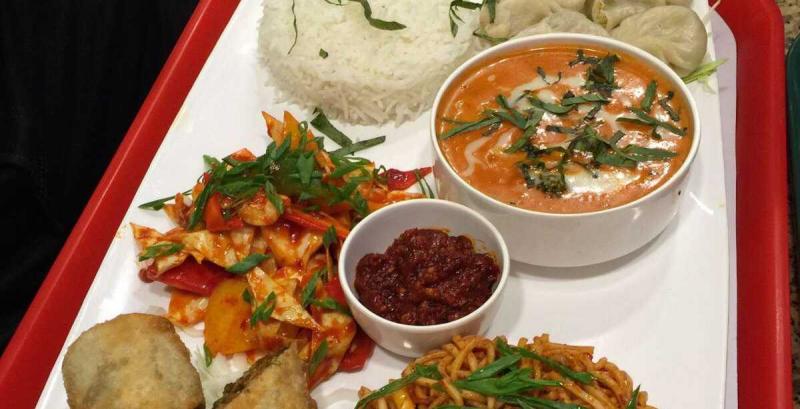 Asian Platter at Kurries and Burries, Mumbai street food