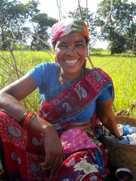 Smiling Tribal Woman