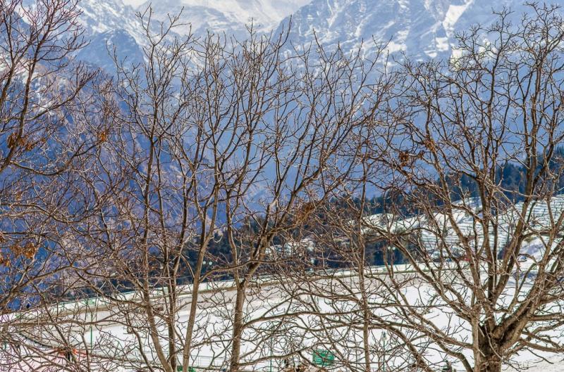 Ski resort scenic view