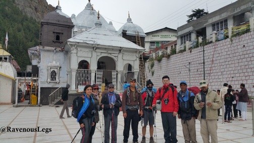 Team7 at Gangotri temple