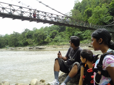 And we all watched eagerly as friends did the zip crawling and zip lining.