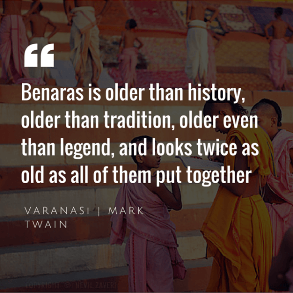 Quote about varanasi