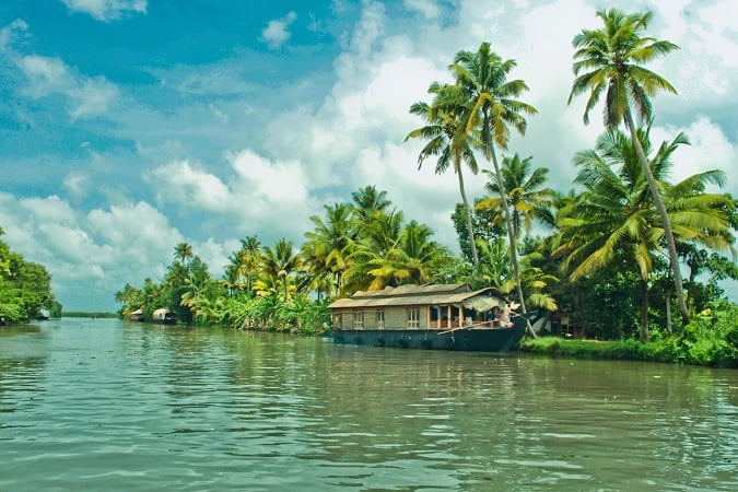 Backwaters of Kerala - Alleppey , Scratch Map Of India