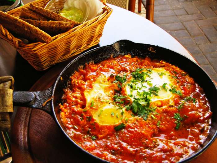 Delicious Israeli food served at Shiv Shanti Cafe, Travel cafe