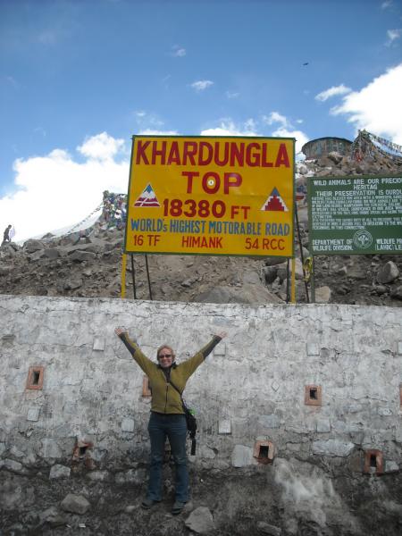 A photo taken at the Khardungla Pas