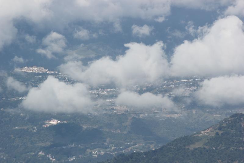 The 'hidden & blessed land' of Tawang with the monsatery on the left