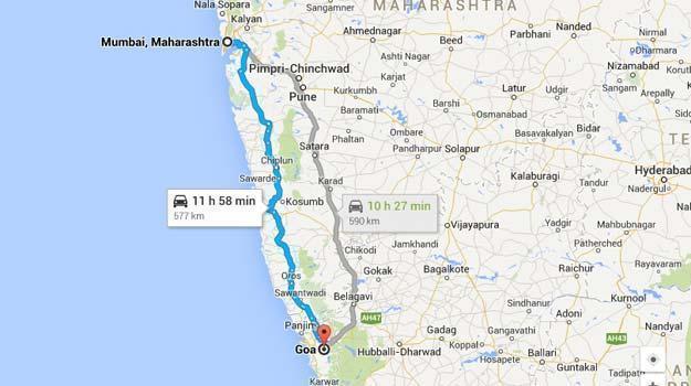 travel to goa from mumbai