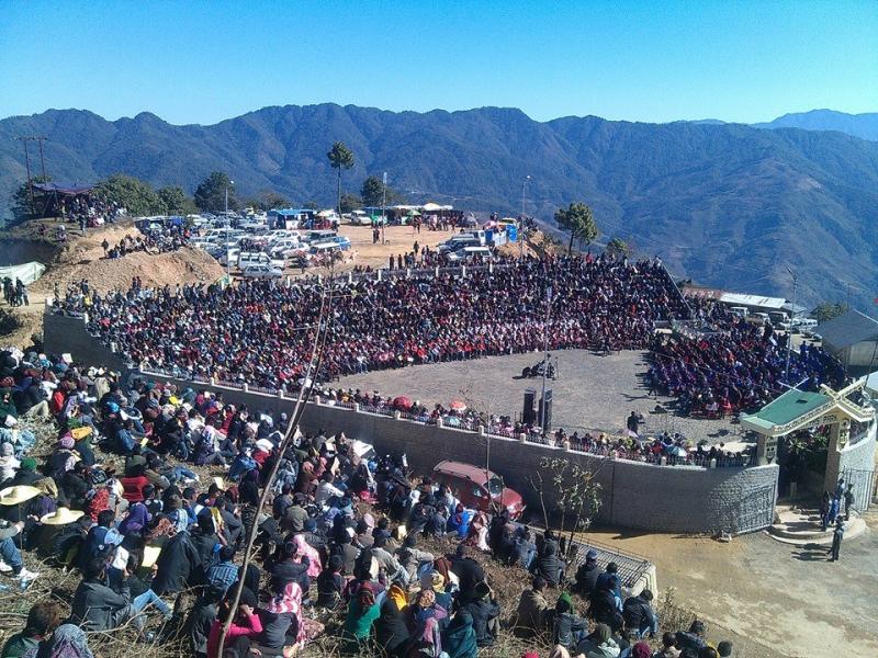 Intermingling of different tribes, Hornbill festival 2015