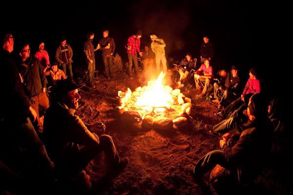 bonfire at the beach