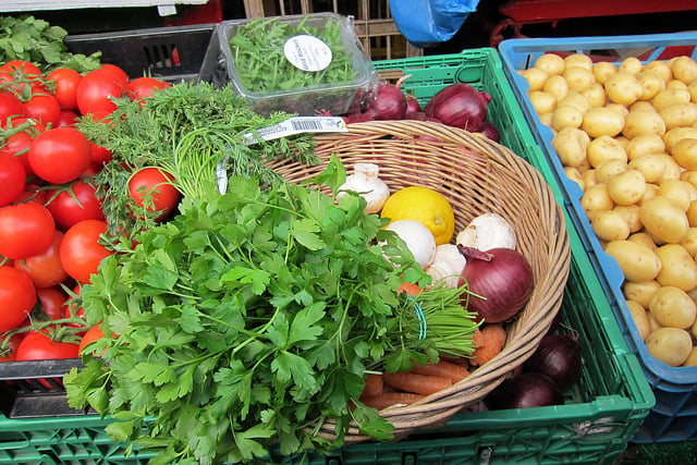 herbs and vegetables