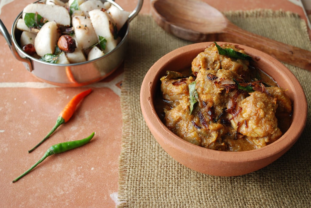 Erachi Varutharacha Curry, Kerala Food, Kerala Cuisine