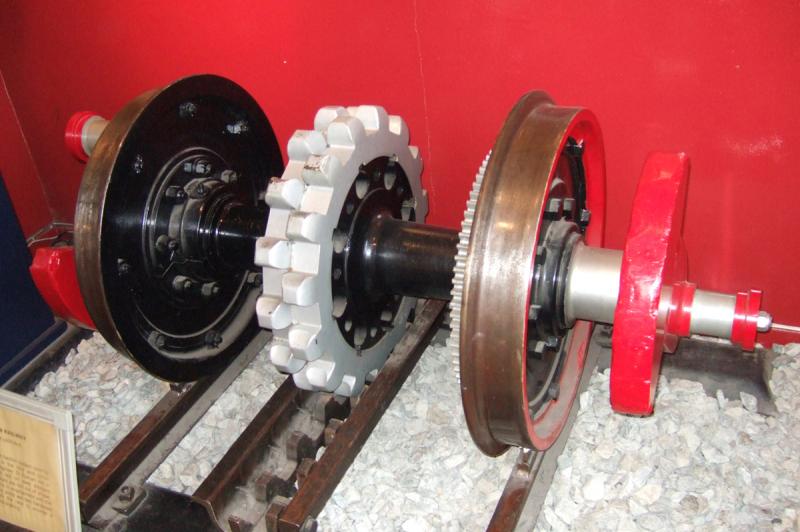 Rack and pinion track - Mountain Railways of India
