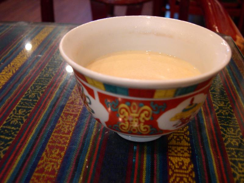 Gur Gur Cha also known as butter tea.Gur Gur Cha also known as butter tea.