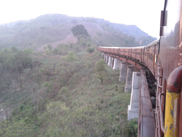 The breathtaking view from the Lumding Silchar train - Mountain Railways of India