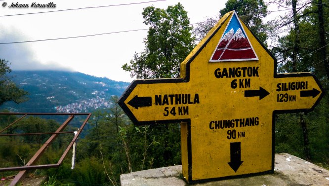 A milestone in Sikkim