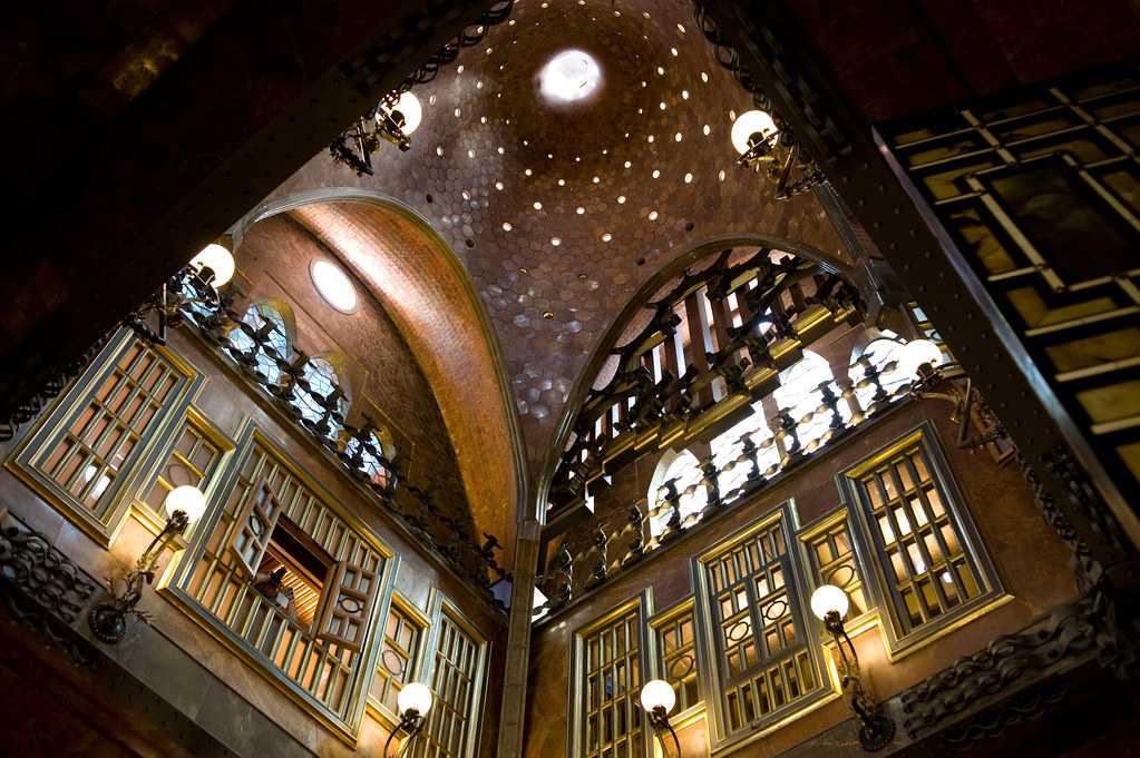 Interiors of Palau Guell, Barcelona