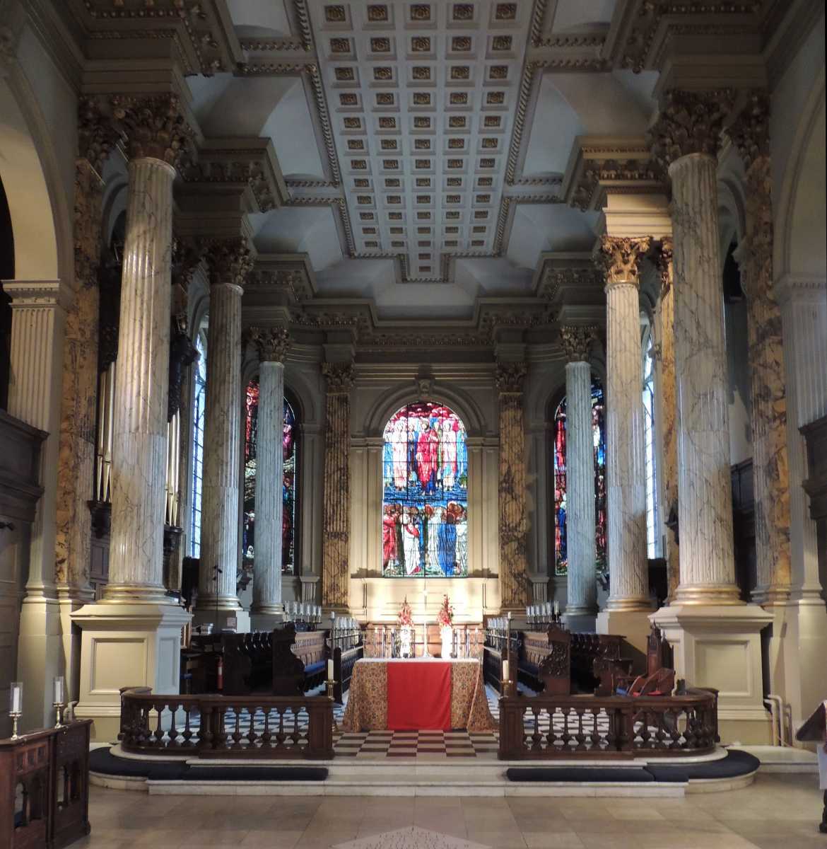 Inside St Phillip's Cathedral Birmingham