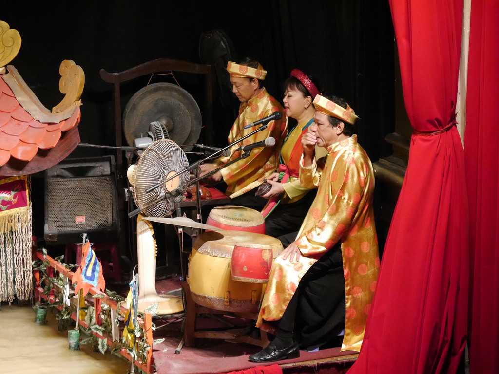 Musicians at Golden Dragon Water Puppet Theater, Ho Chi Minh City