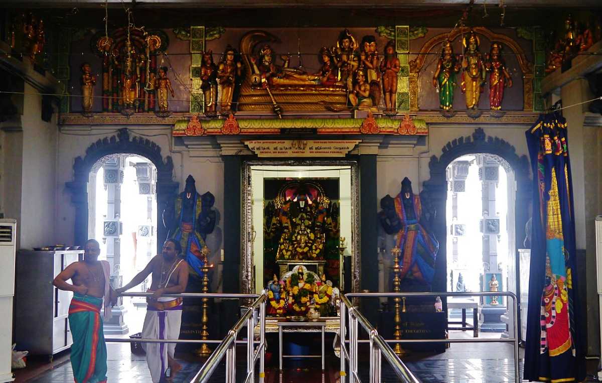 Inner Sanctum of Sri Srinivasa Perumal Temple Singapore