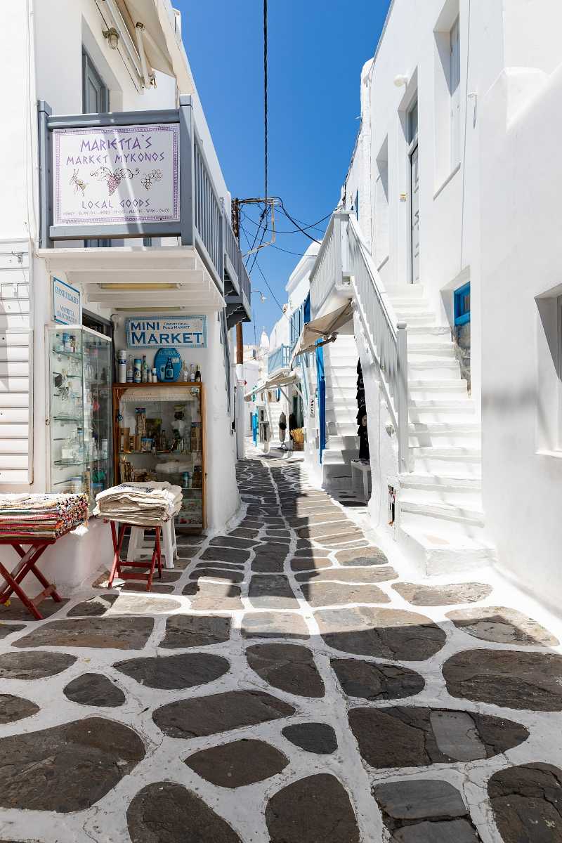 Louis Vuitton In Mykonos Town Greece Stock Photo - Download Image