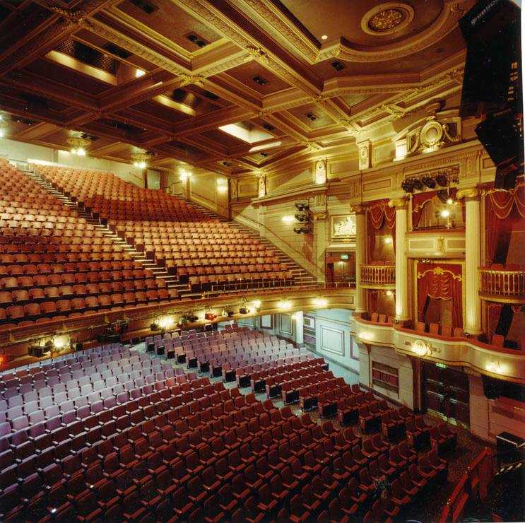 The single auditorium at the Birmingham Hippodrome, England