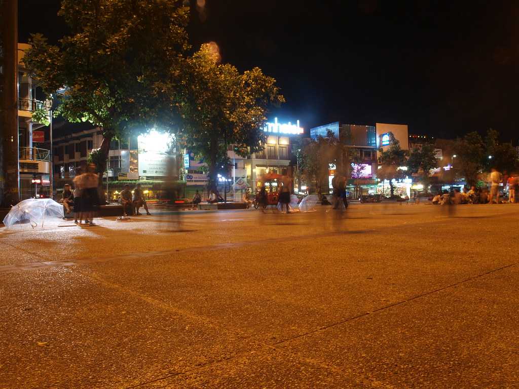 Shops and Restaurants at Tha Phae Gate Square, Chiang Mai