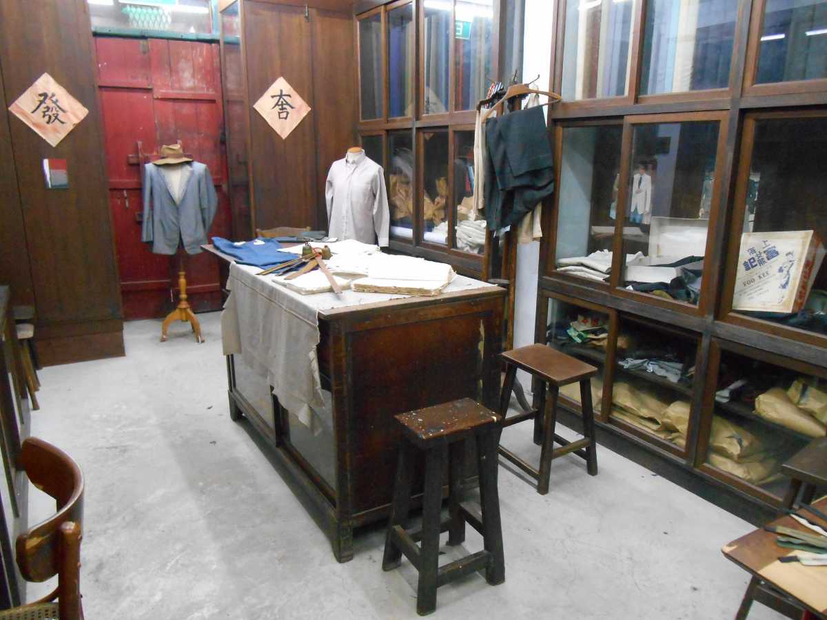 A tailorshop at Chinatown Heritage Centre Singapore