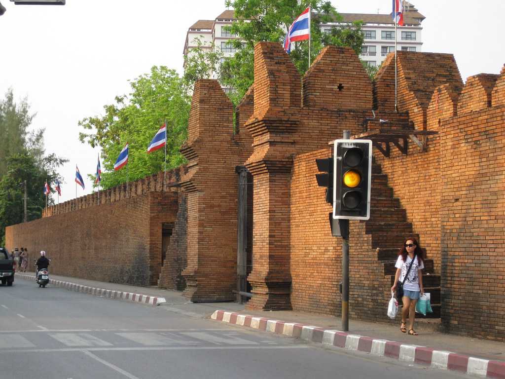 Old City Walls of Tha Phae Gate Square, Chiang Mai